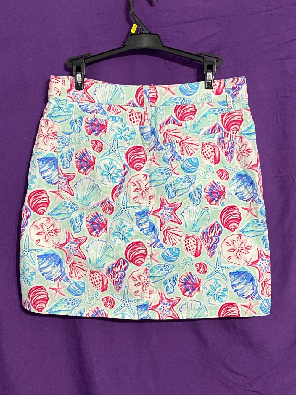 croft & barrow Blue & Pink Seashells Mini Skirt/Skort. Size 8. - Picture 4 of 5